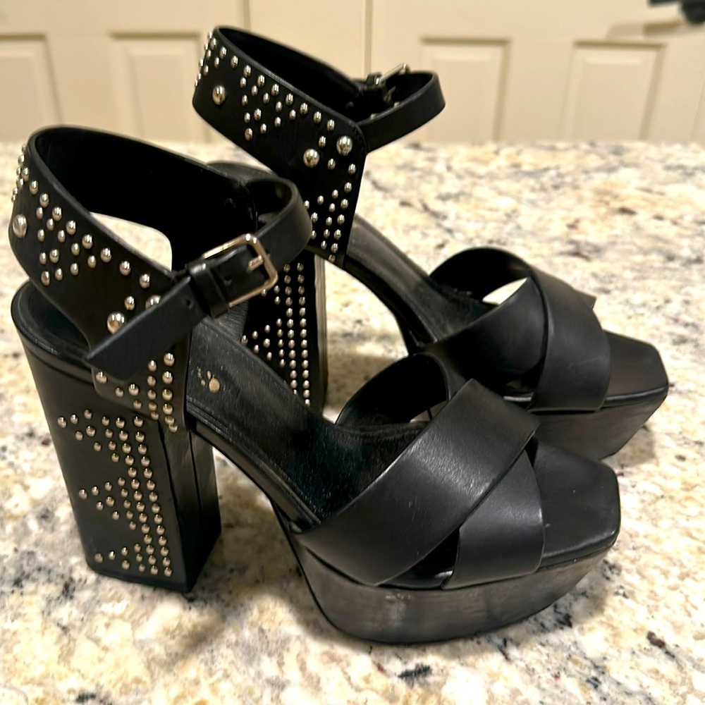 Saint Laurent Paris platform studded sandals 🌟